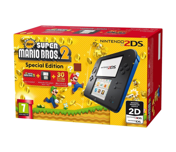 Nintendo 2DS Black + New super Mario Bros 2 - 385761 - zdjęcie